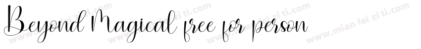 Beyond Magical free for personal us字体转换